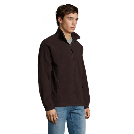 Куртка флісова чоловіча SOL'S North, колір темно-шоколадний - 55000394