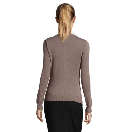 Пуловер жіночий SOL'S Galaxy women, колір середньо-сірий - 90010340