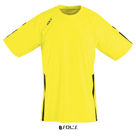 Футболка спортивна дитяча SOL'S Wembley kids SSL, колір лимонний/чорний - 90202944