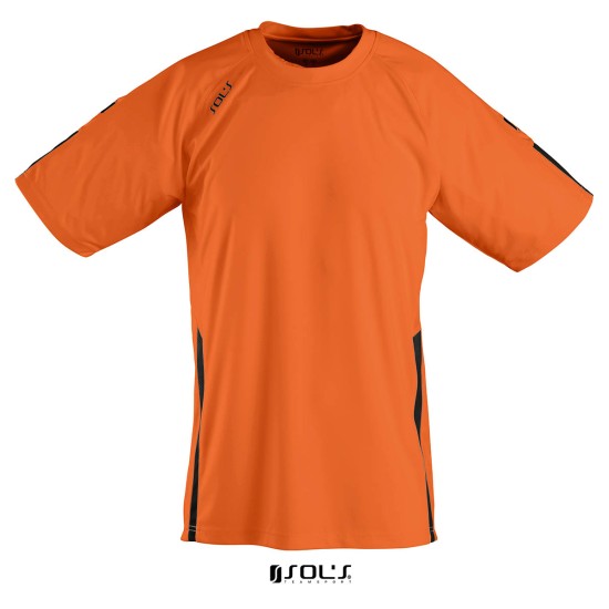 Футболка спортивна дитяча SOL'S Wembley kids SSL, колір помаранчевий/чорний - 90202938