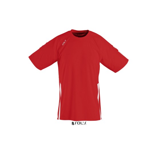 Футболка спортивна SOL'S Wembley SSL, колір червоний/білий - 90200908