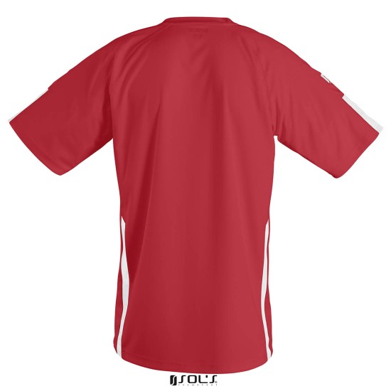 Футболка спортивна SOL'S Wembley SSL, колір червоний/білий - 90200908