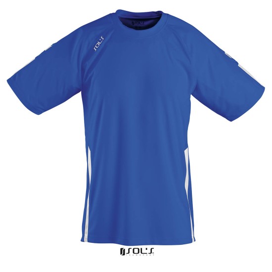 Футболка спортивна SOL'S Wembley SSL, колір синій/білий - 90200913