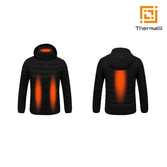 Куртка  з підігрівом Thermalli Cimone, колір чорний - 10880201