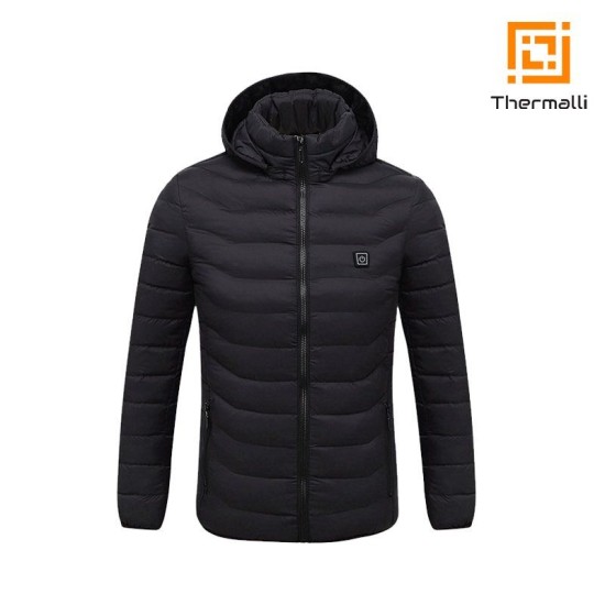Куртка  з підігрівом Thermalli Chamonix, колір чорний - 10880001