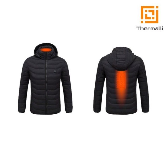 Куртка  з підігрівом Thermalli Chamonix, колір чорний - 10880001