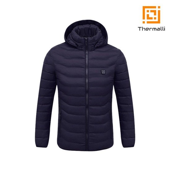 Куртка  з підігрівом Thermalli Chamonix, колір темно-синій - 10880044