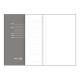 Блокнот в лінію A5 Thinkme Funky, м'яка обкладинка, колір чорний/сірий - TM21209/35/30