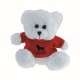 Плюшевий ведмедик, колір біло-червоний - HE292-52