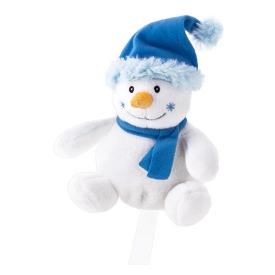 Іграшка плюшевий сніговик Бренан, колір біло-синій - HE324-42