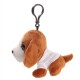 Брелок плюшева собака Поллі, колір коричневий - HE777-16