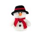 Іграшка плюшевий сніговик Сноувей, колір білий/чорний - HE787-88
