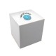 Картонна коробка для подарункової кулі V0901, колір білий - V0010-02
