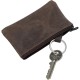 Гаманець-брелок шкіряний для ключів, колір коричневий - V0041-16