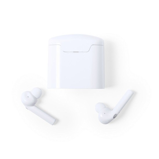 Навушники бездротові BT 5.0 в зарядному кейсі, колір білий - V0144-02
