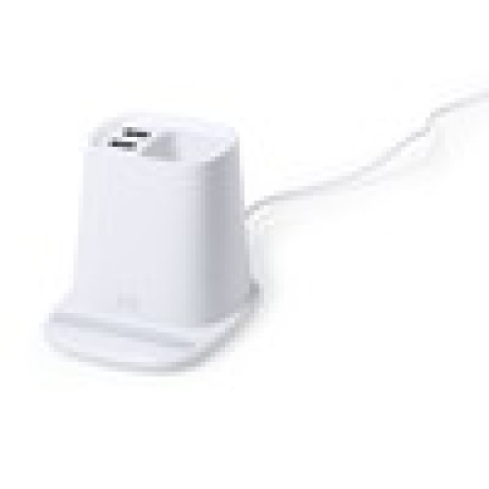Бездротовий зарядний пристрій 5W 4 в 1, колір білий - V0145-02