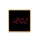 Годинник настільний бездротовий Katherine з будильником, колір натуральний - V0193-17