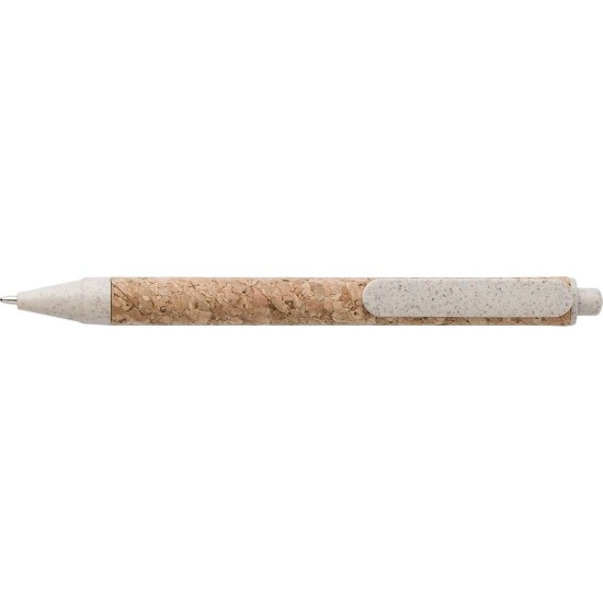 Блокнот А5 в лінію з кульковою ручкою, колір коричневий - V0216-16