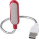 Світильник для комп'ютера USB, 3 LED діода, гнучка рука, колір червоний - V0288-05