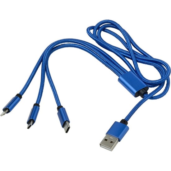 Зарядний кабель, колір синій - V0323-11