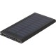 Повербанк 800 mAh, сонячний зарядний пристрій, колір чорний - V0341-03