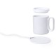 Чашка 350 мл, бездротове зарядне обладнання 10 Вт, грілка для чашок, колір білий - V0391-02