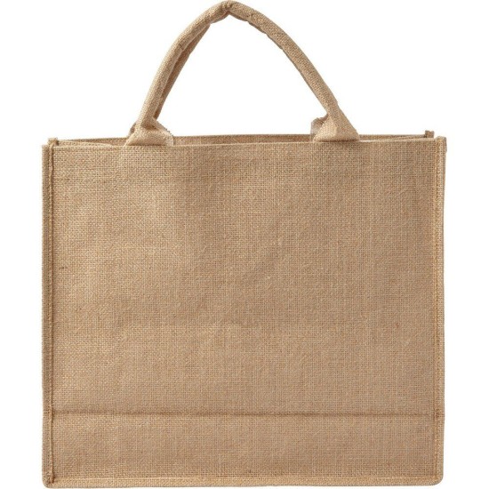 Еко-сумка для покупок з джута коричневий - V0402-16
