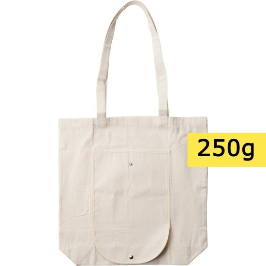 Бавовняна сумка, складана, колір бежевий - V0409-20