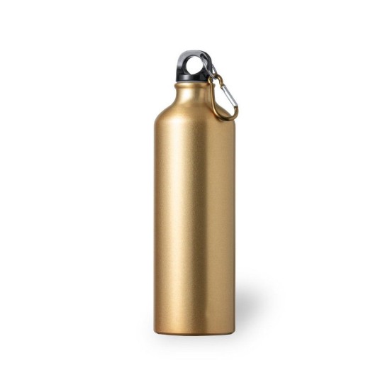Пляшка для води спортивна 800 мл з карабіном, колір золотистий - V0456-24