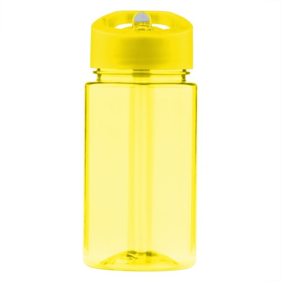 Пляшка для води Voyager, тританова, з трубочкою, 440 мл, колір жовтий - V0464-08