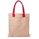 Еко-сумка для покупок з джута, колір червоний - V0533-05