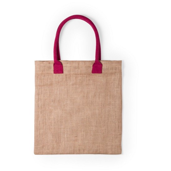 Еко-сумка для покупок з джута, колір фіолетовий - V0533-13