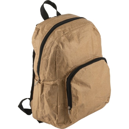 Еко-рюкзак з ламінованого паперу, колір коричневий - V0557-16