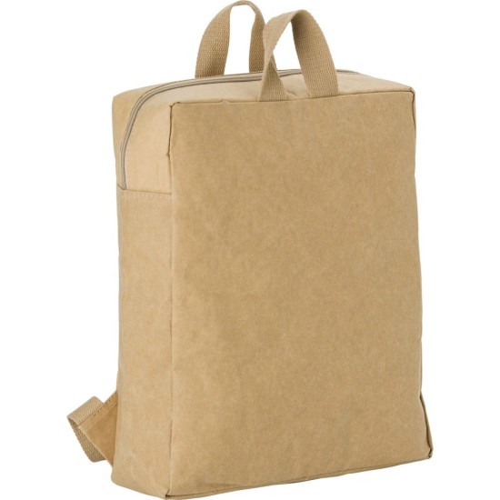 Рюкзак з ламінованого паперу, колір коричневий - V0558-16