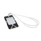 Силіконовий ремінець, еластичний чохол для телефону з кишенею для карти, колір білий - V0589-02