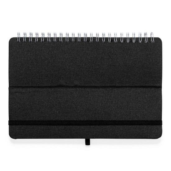 Блокнот А5 RPET підставка для телефону-планшета, колір чорний - V0594-03
