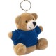 Брелок, плюшевий ведмедик, колір синій - V0642-11