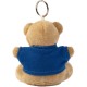 Брелок, плюшевий ведмедик, колір синій - V0642-11