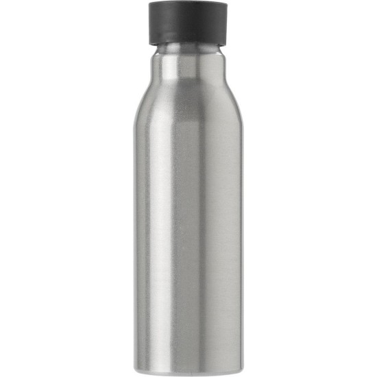 Пляшка для води Voyager, алюмінієва, 600 мл, колір чорний - V0656-03