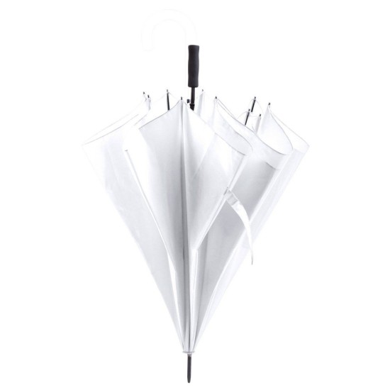 Велика вітрозахисна автоматична парасолька, колір білий - V0721-02