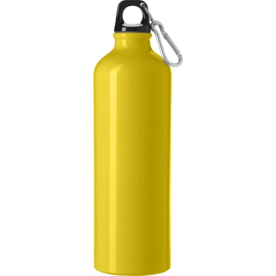 Пляшка для води спортивна 750 мл з карабіном, колір жовтий - V0744-08