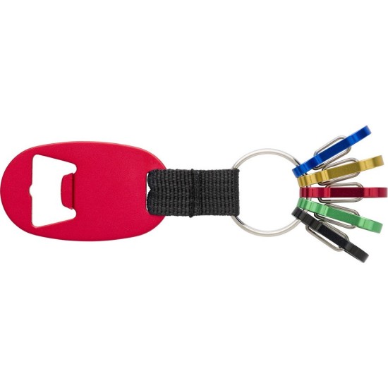 Брелок для ключів, відкривачка, колір червоний - V0768-05