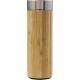 Термос 420 мл з бамбуковим покриттям, колір світло-коричневий - V0772-18