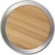Термос 420 мл з бамбуковим покриттям, колір світло-коричневий - V0772-18