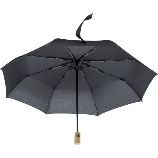 Автоматична парасолька, складна, колір чорний - V0795-03