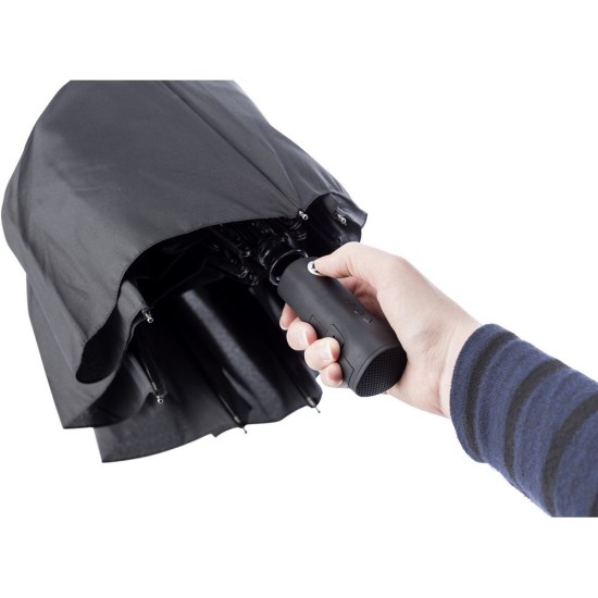 Автоматична парасолька, складна, бездротовий динамік 3 Вт, колір чорний - V0799-03
