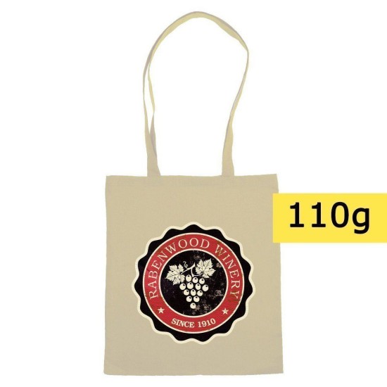 Бавовняна сумка для покупок, колір бежевий - V0801-20