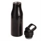 Термопляшка Mauro Conti, 475 мл, з ручкою та металевим кільцем, чашка з контейнером, колір чорний - V0850-03