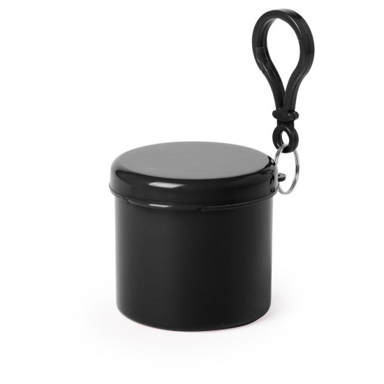 Дощовик-пончо в пластиковому контейнері, колір чорний - V0889-03