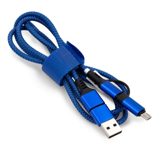 Кабель USB зарядки та синхронізації Kenneth, колір кобальт - V0902-04